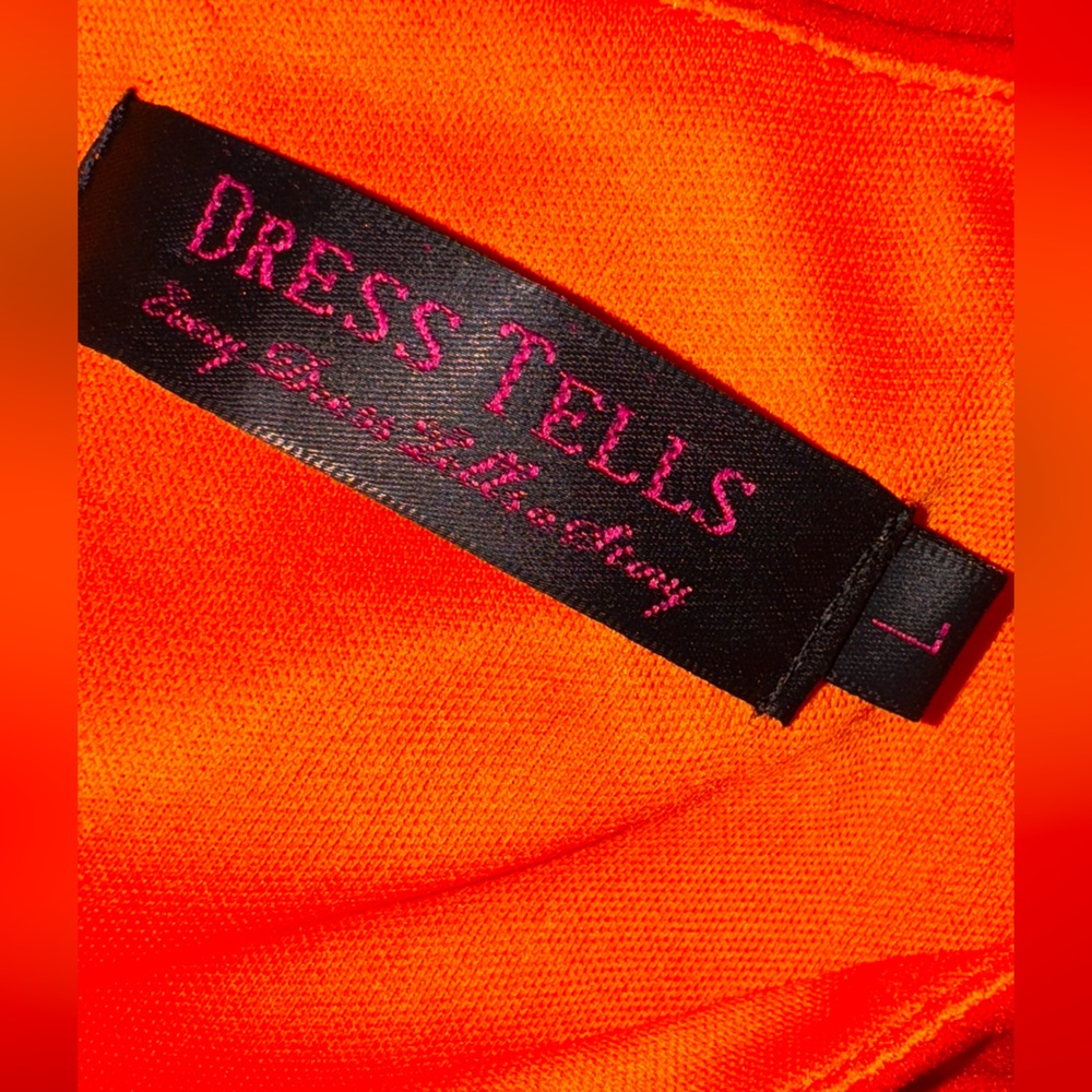 Dress Tells Fit & Flare Belted Dress – Size Large - Picture 7 of 9